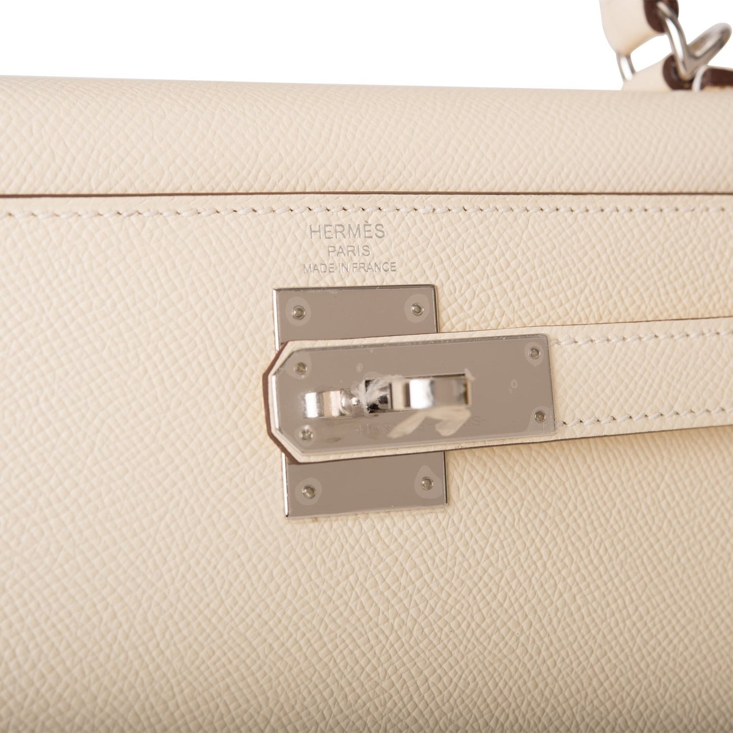 Hermes Kelly Sellier 28 Nata Verso Epsom Palladium Hardware