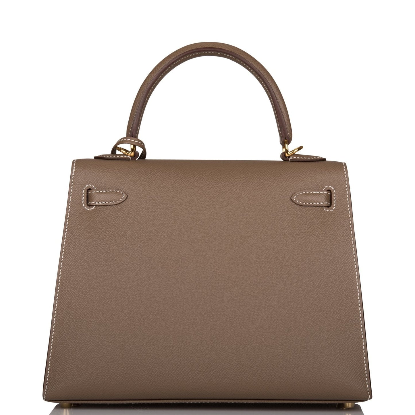 Hermes Kelly Sellier 25 Etoupe Epsom Gold Hardware