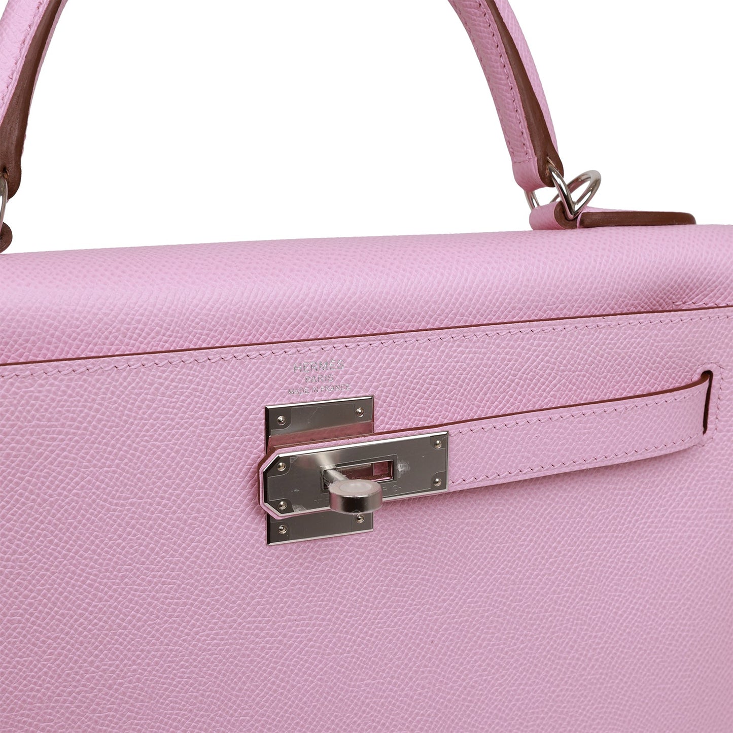 Hermes Kelly Sellier 28 Mauve Sylvestre Epsom Palladium Hardware