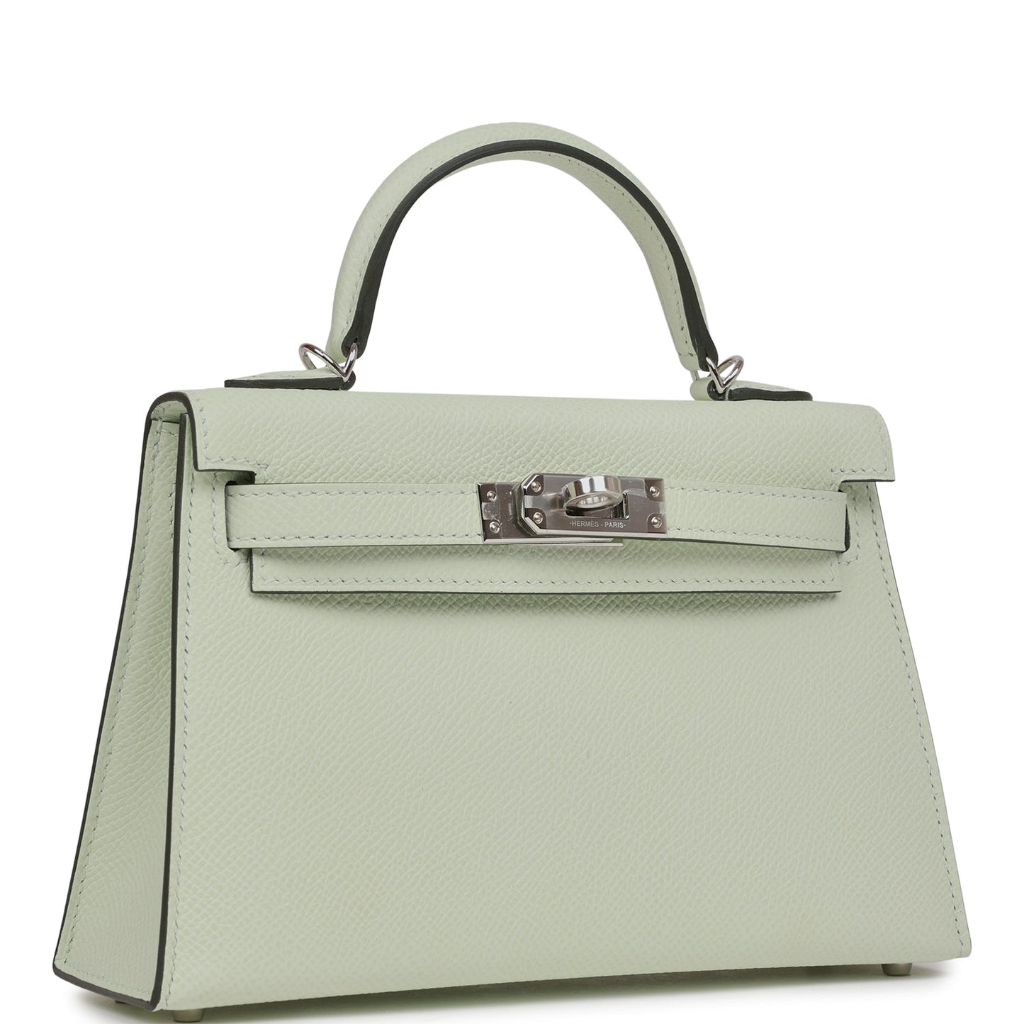 Hermes Kelly Sellier 20 Vert Fizz Epsom Palladium Hardware