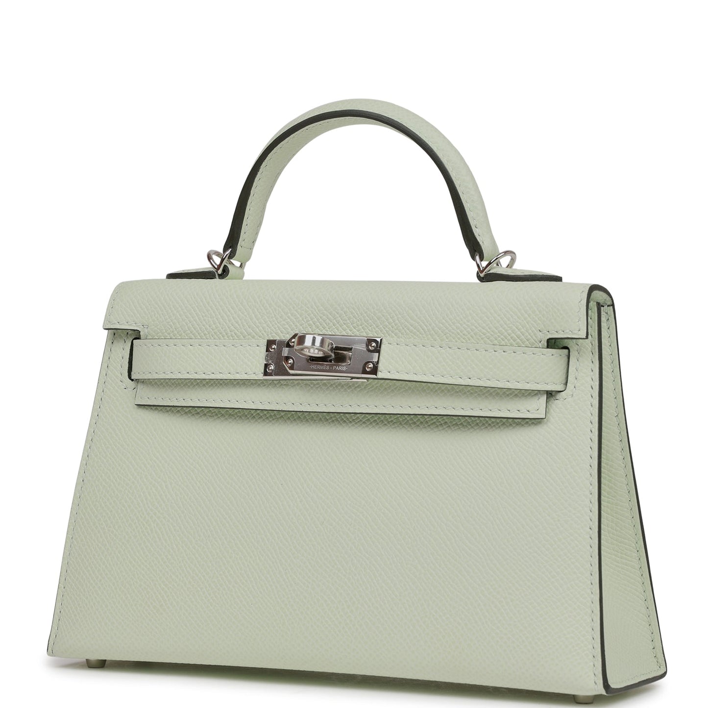 Hermes Kelly Sellier 20 Vert Fizz Epsom Palladium Hardware