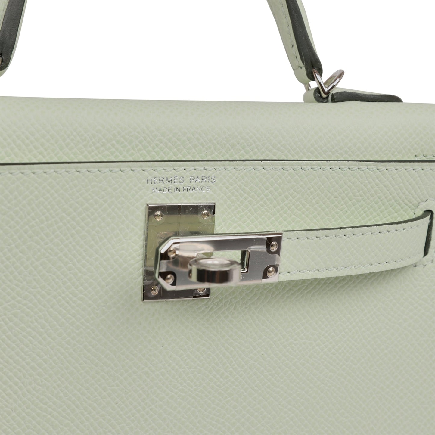 Hermes Kelly Sellier 20 Vert Fizz Epsom Palladium Hardware