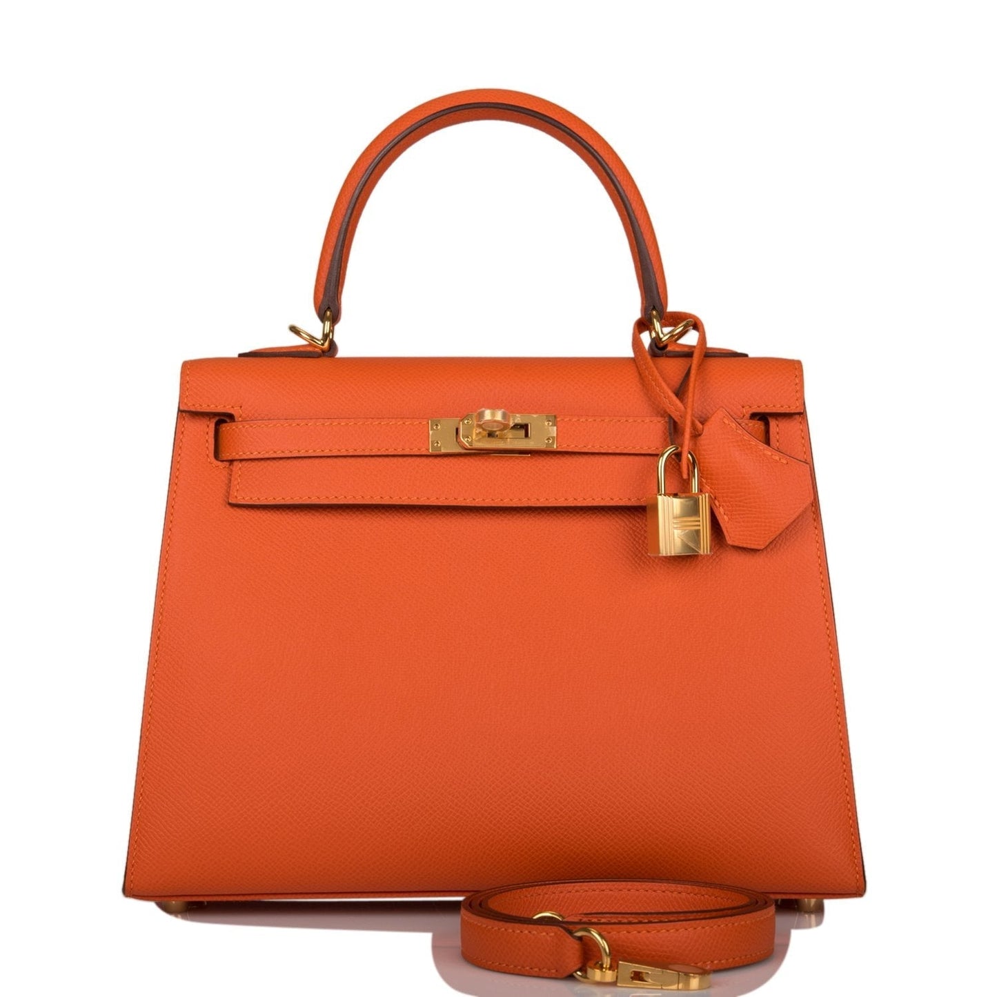 Hermes Feu Epsom Sellier Kelly 25cm Gold Hardware