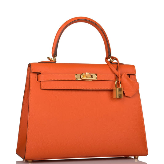 Hermes Feu Epsom Sellier Kelly 25cm Gold Hardware