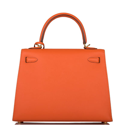 Hermes Feu Epsom Sellier Kelly 25cm Gold Hardware