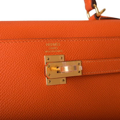 Hermes Feu Epsom Sellier Kelly 25cm Gold Hardware