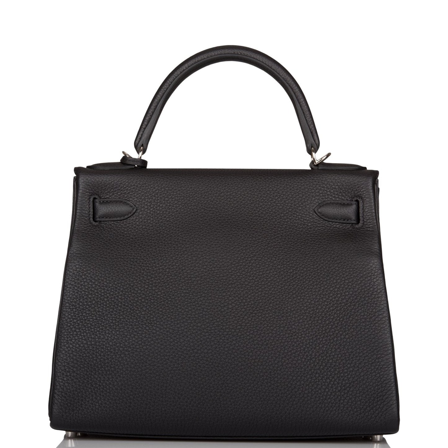 Hermes Kelly Retourne 28 Black Togo Palladium Hardware