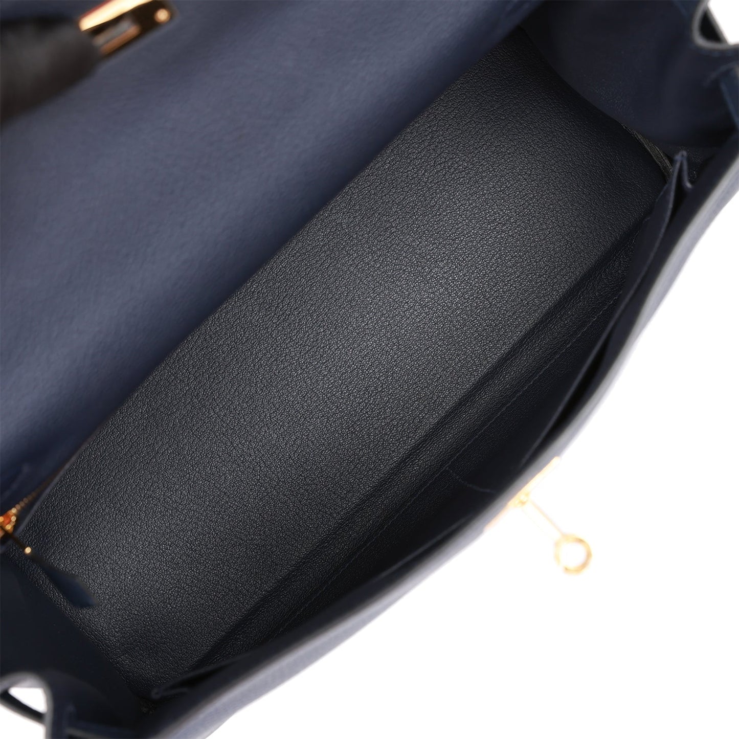 Hermes Kelly Retourne 32 Bleu Nuit Togo Gold Hardware