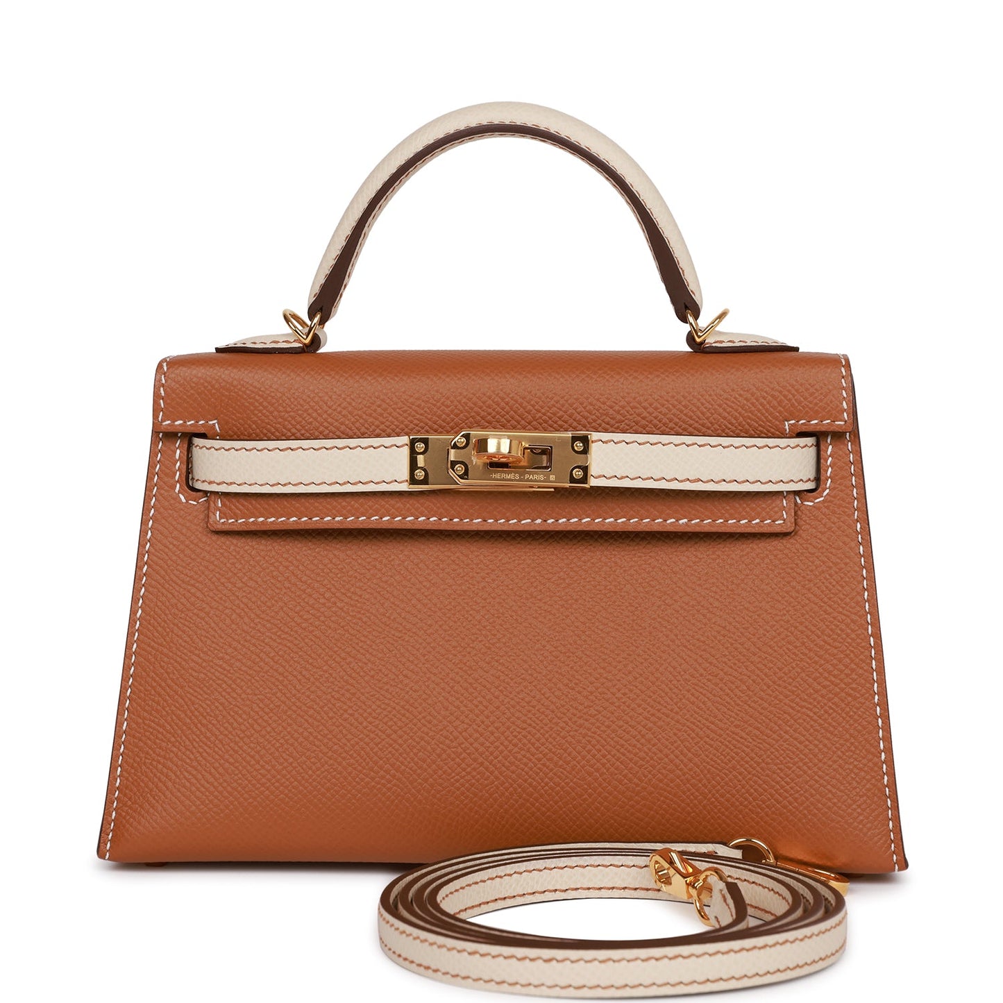 Hermes Special Order (HSS) Kelly Sellier 20 Gold and Craie Epsom Gold Hardware