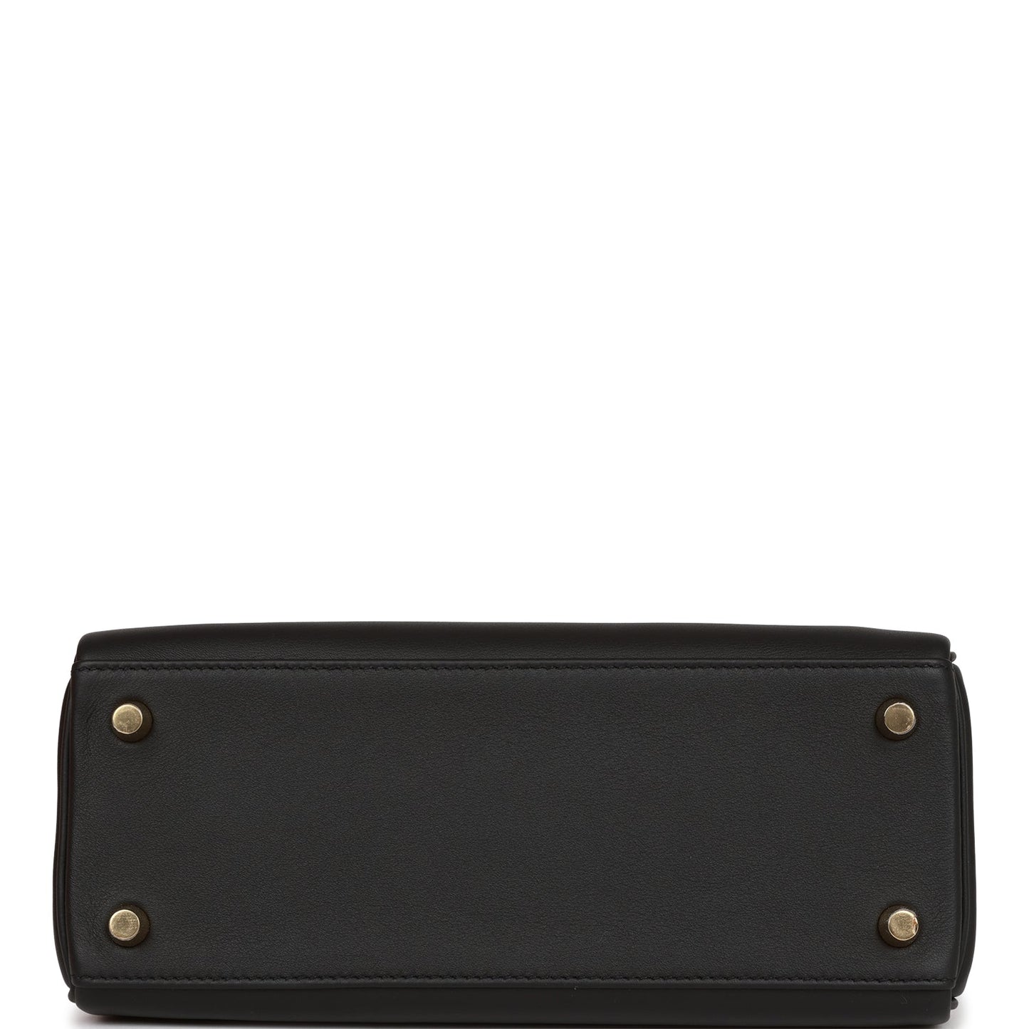 Hermes Kelly Retourne 25 Black Swift Gold Hardware