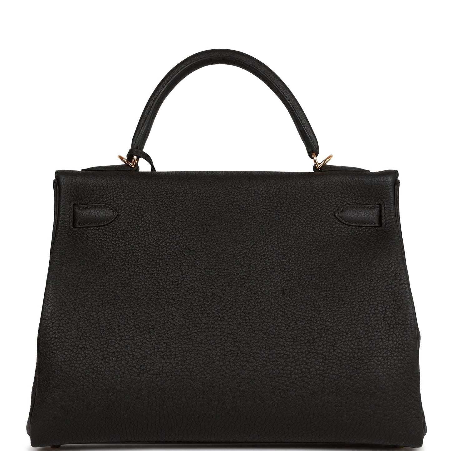 Hermes Kelly Retourne 32 Black Togo Gold Hardware