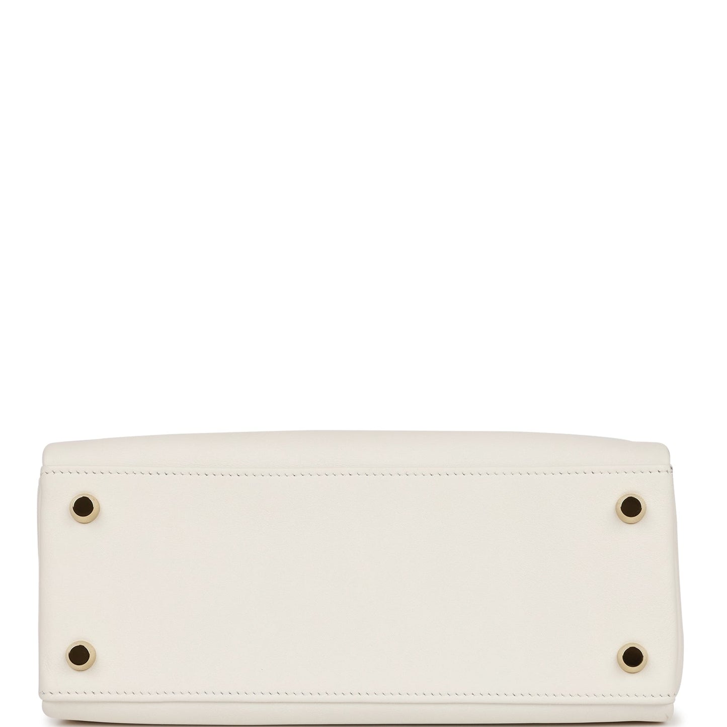 Hermes Kelly Retourne 25 White Swift Gold Hardware