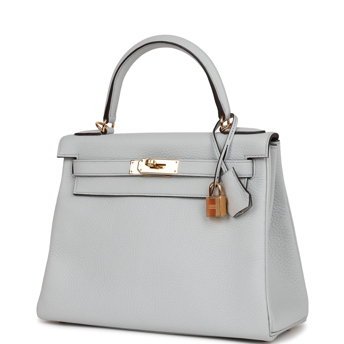 Hermes Kelly Retourne 28 Bleu Pale Clemence Gold Hardware