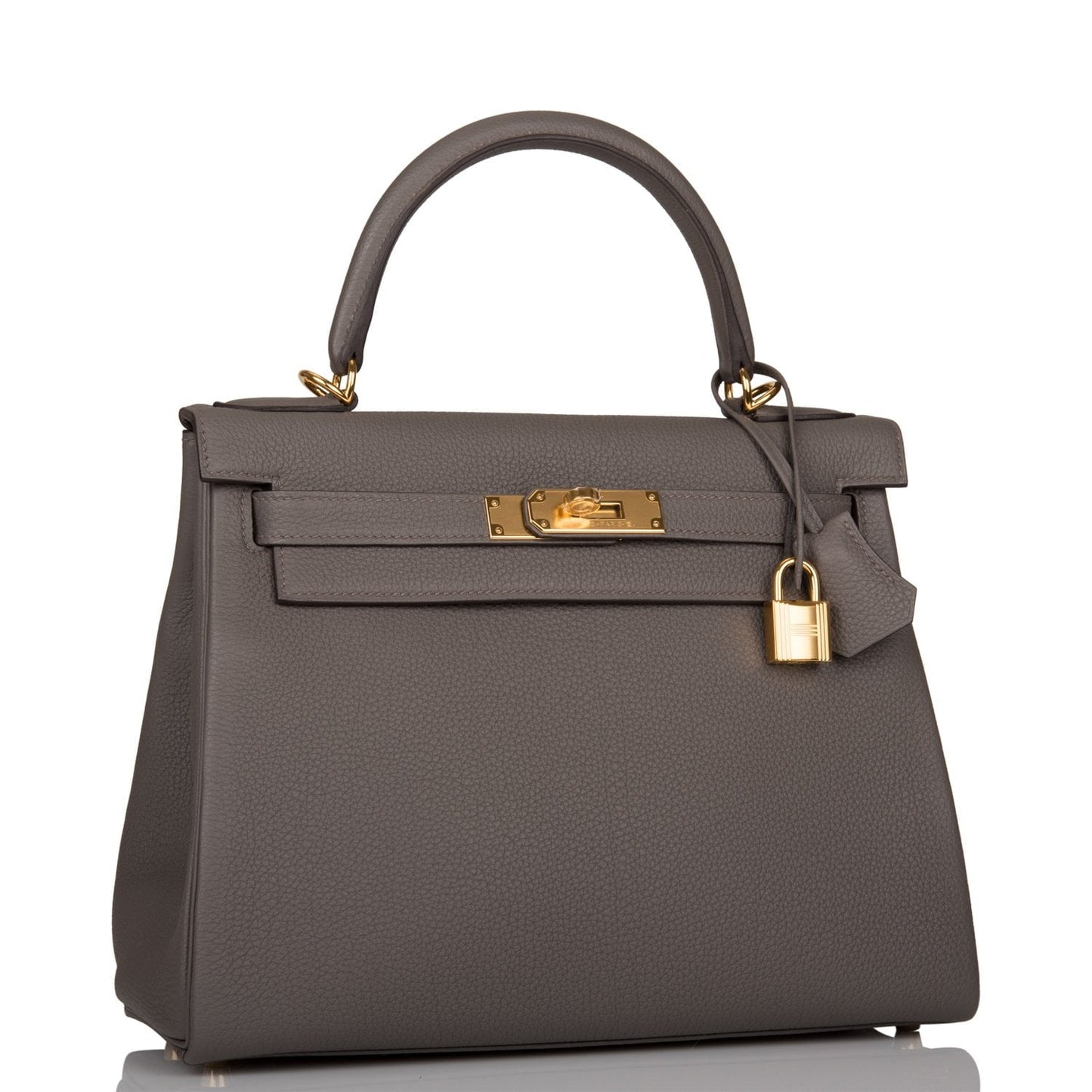 Hermes Kelly Retourne 28 Etain Togo Gold Hardware