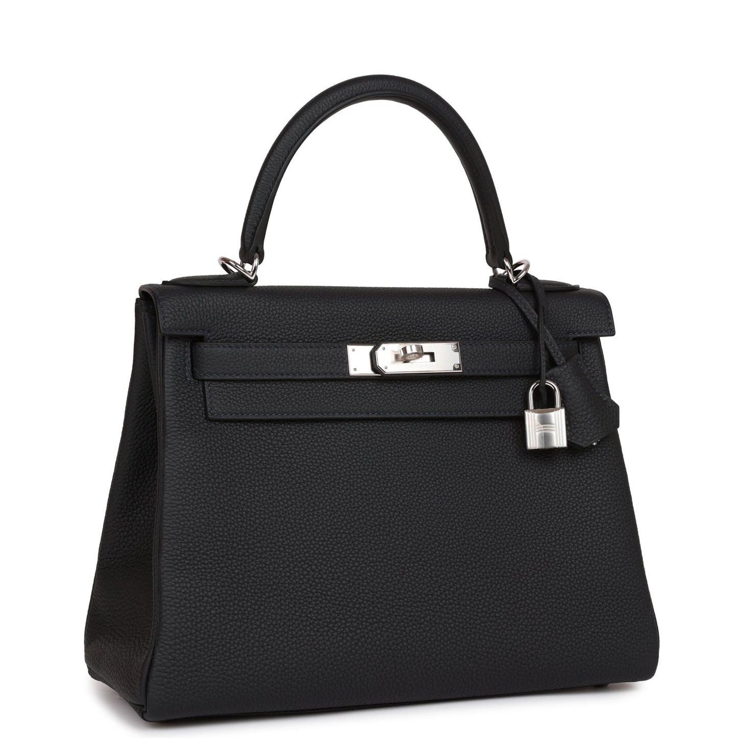 Hermes Kelly Retourne 28 Caban Togo Palladium Hardware