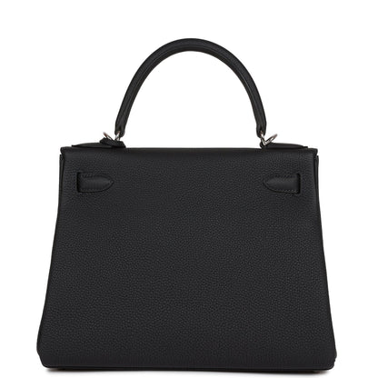 Hermes Kelly Retourne 28 Caban Togo Palladium Hardware