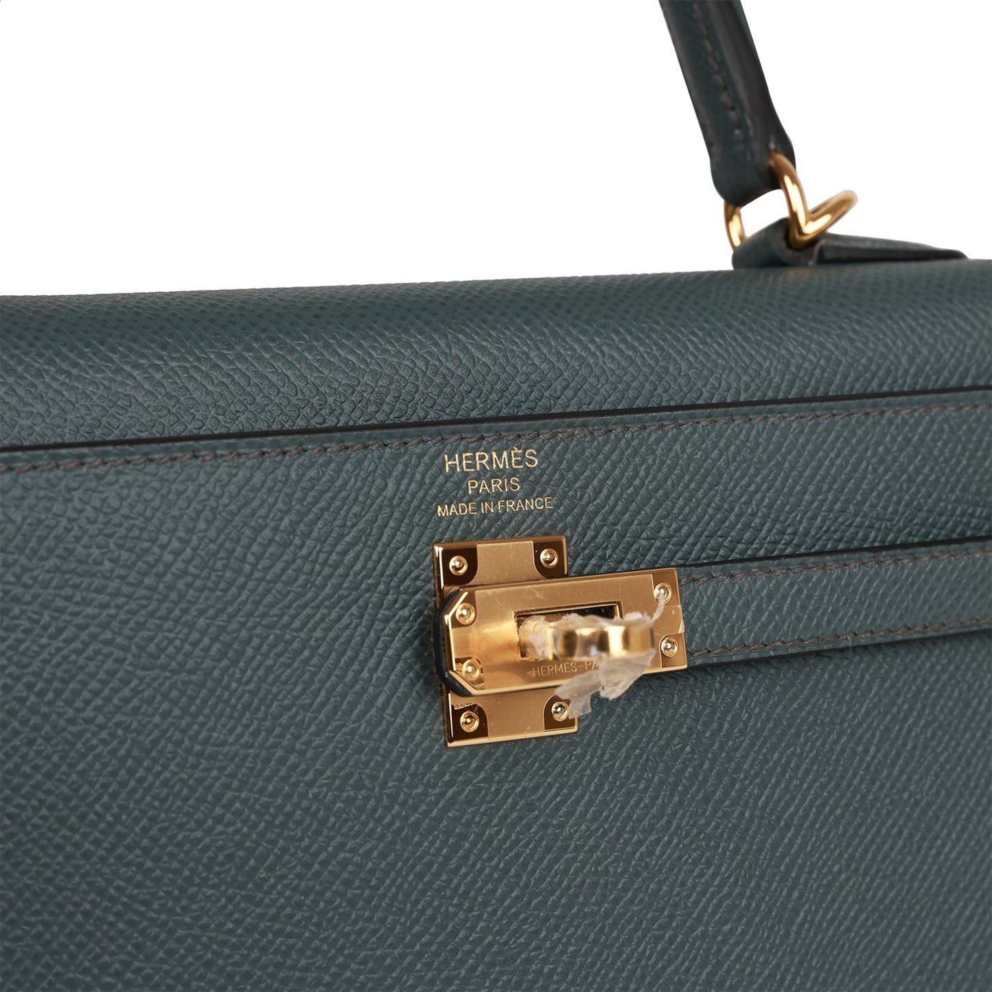 Hermes Kelly Sellier 25 Bleu Orage Epsom Gold Hardware