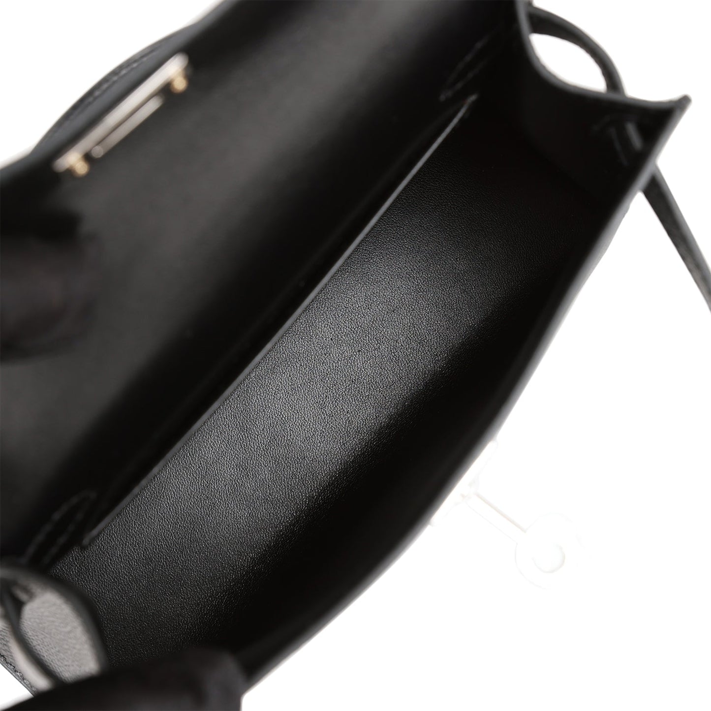 Hermes Kelly Sellier 20 Black Epsom Palladium Hardware