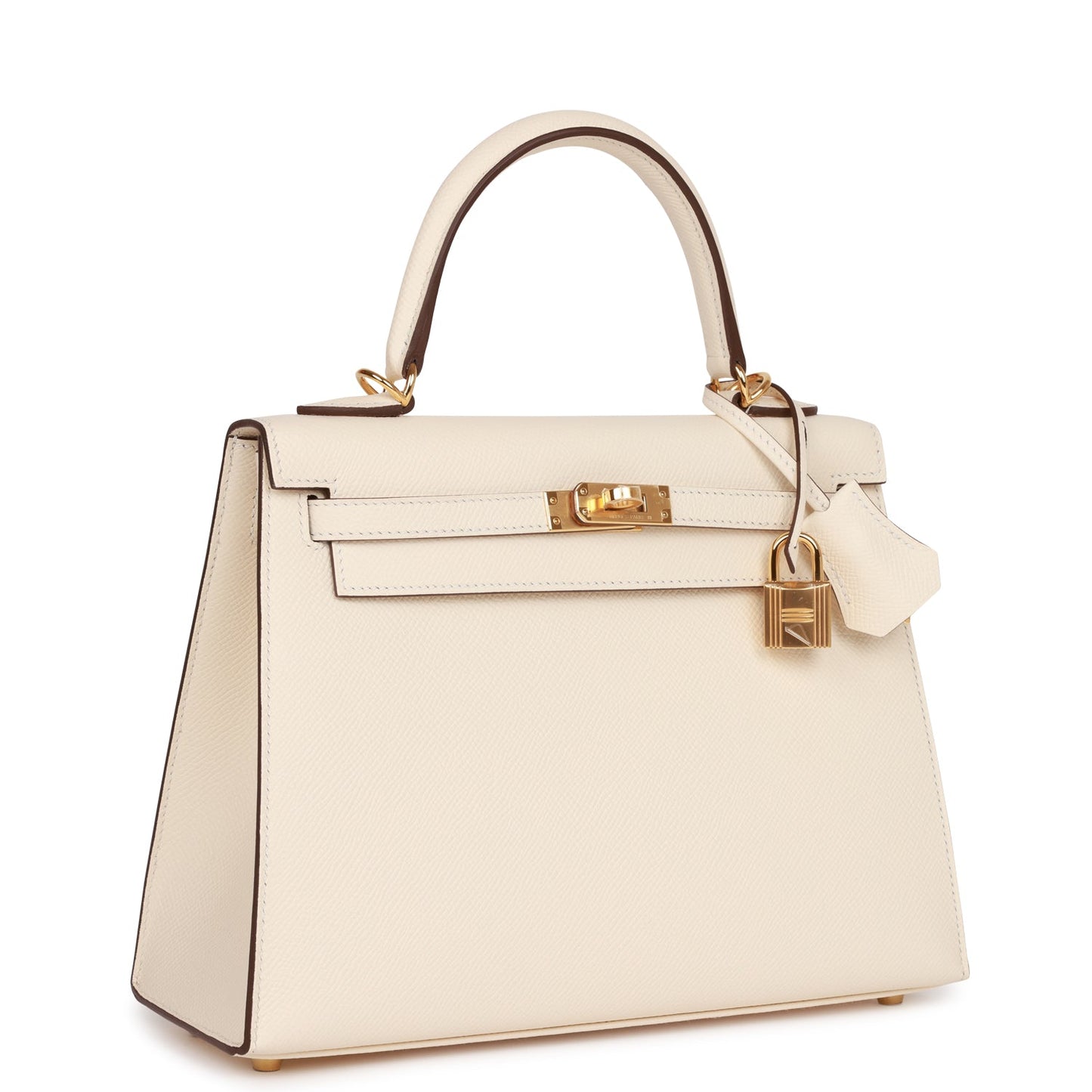 Hermes Kelly Sellier 25 Nata Epsom Gold Hardware