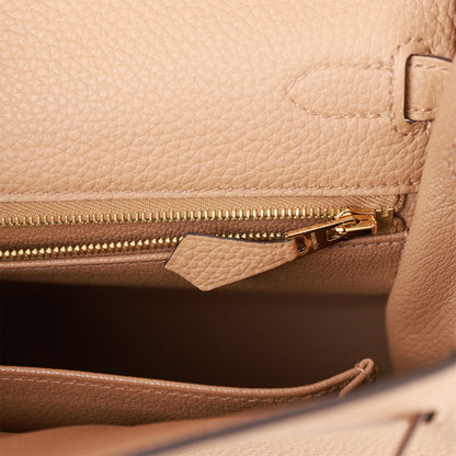 Hermes Kelly Retourne 25 Chai Togo Gold Hardware