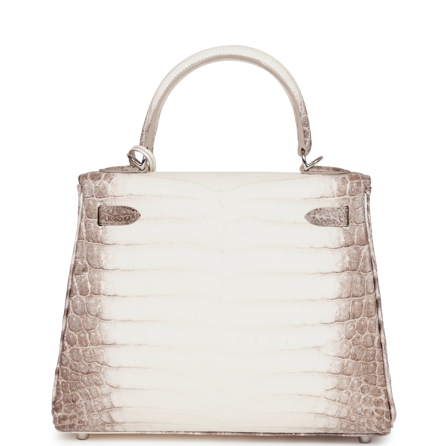 Hermes Kelly Retourne 25 Himalaya Niloticus Crocodile Palladium Hardware