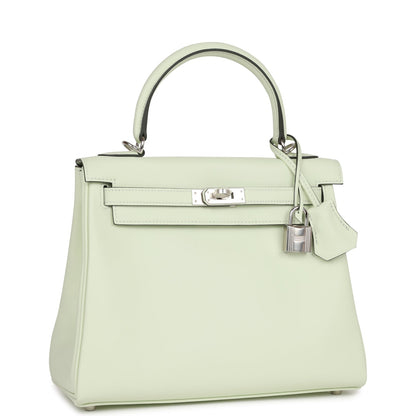 Hermes Kelly Retourne 25 Vert Fizz Swift Palladium Hardware