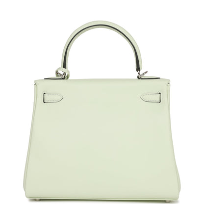 Hermes Kelly Retourne 25 Vert Fizz Swift Palladium Hardware