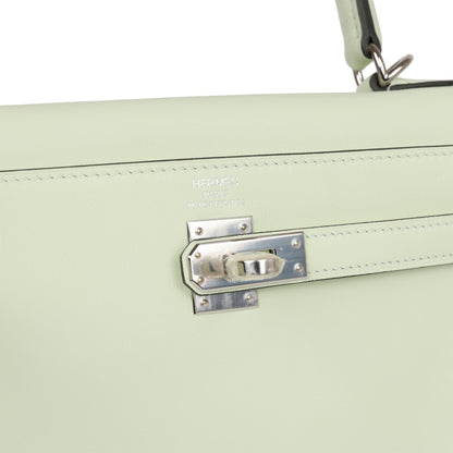 Hermes Kelly Retourne 25 Vert Fizz Swift Palladium Hardware