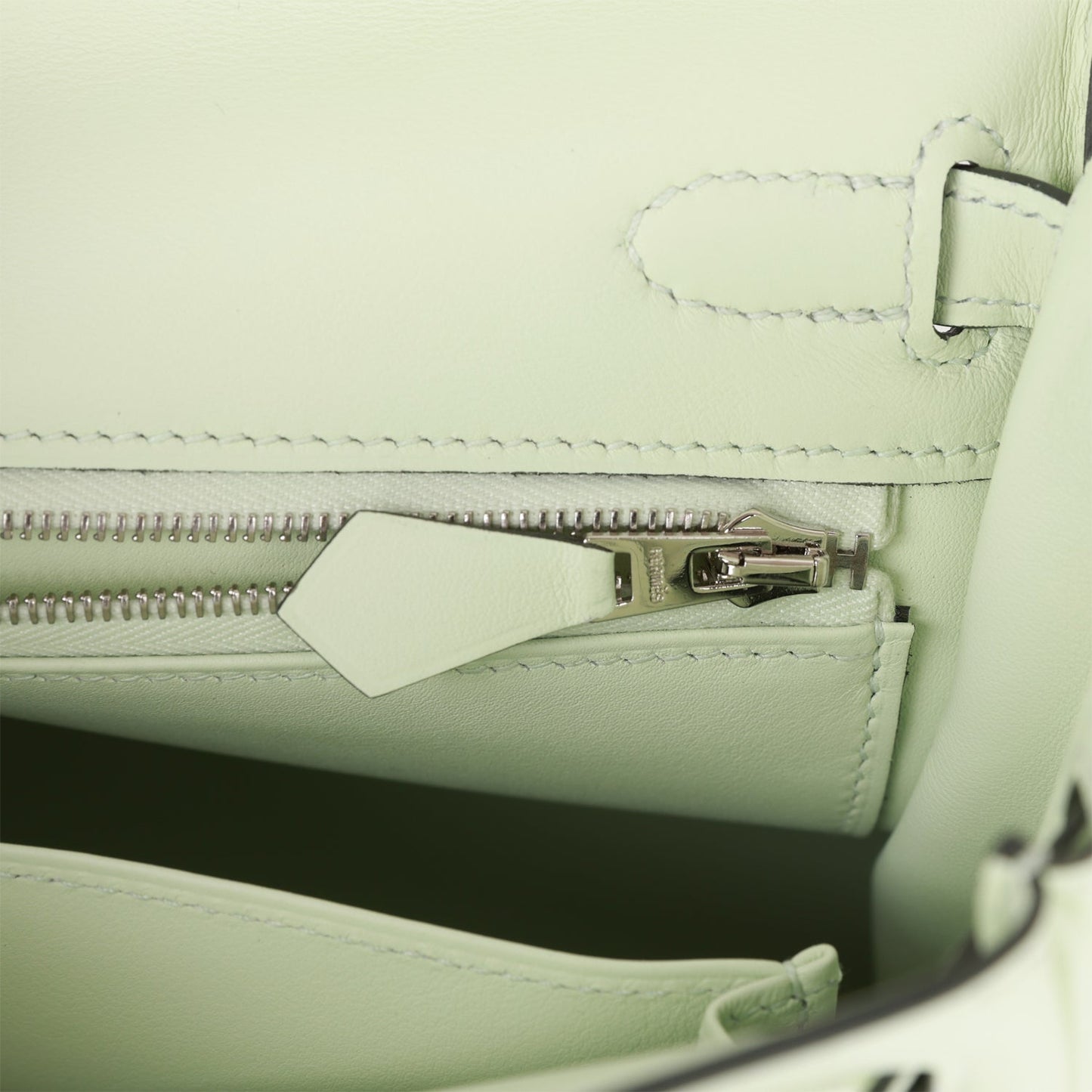 Hermes Kelly Retourne 25 Vert Fizz Swift Palladium Hardware