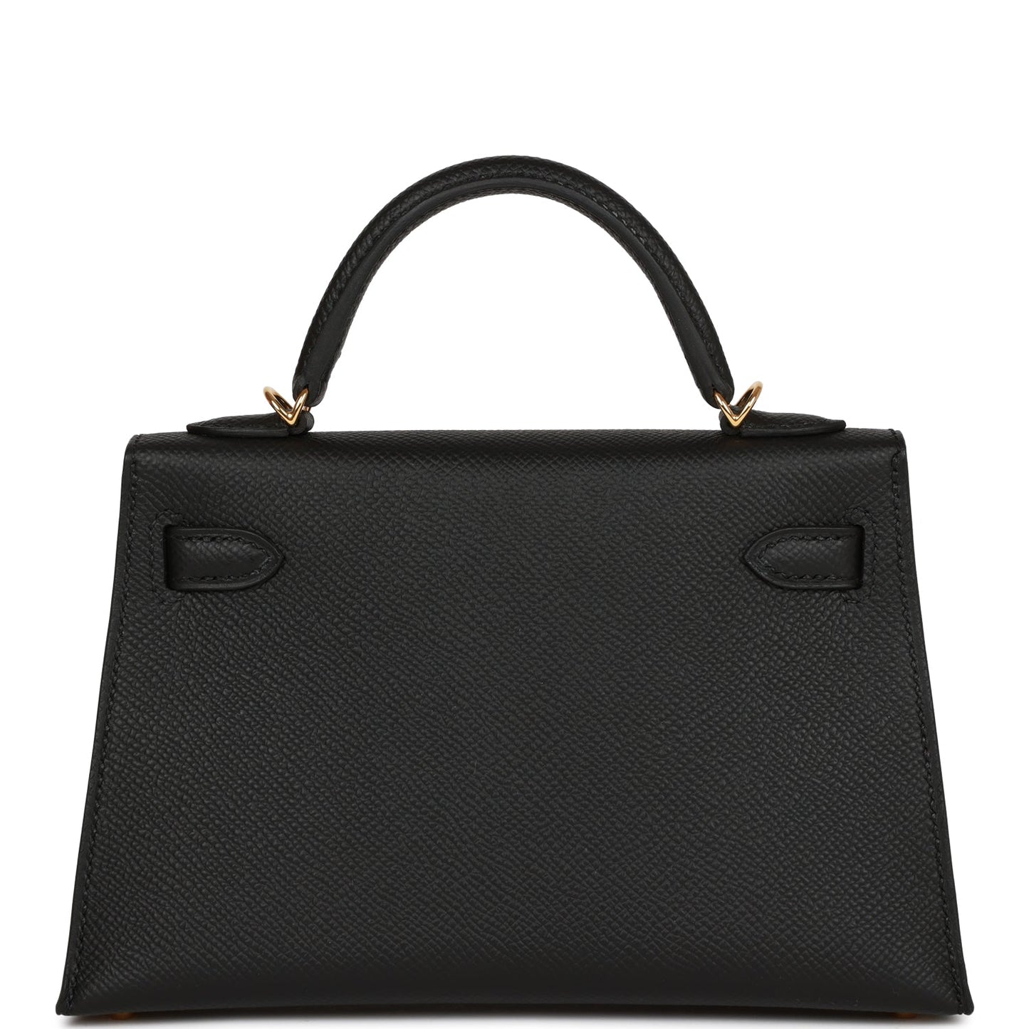 Hermes Kelly Sellier 20 Black Epsom Gold Hardware