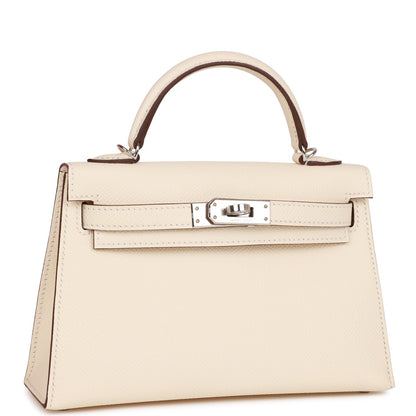 Hermes Kelly Sellier 20 Nata Epsom Palladium Hardware