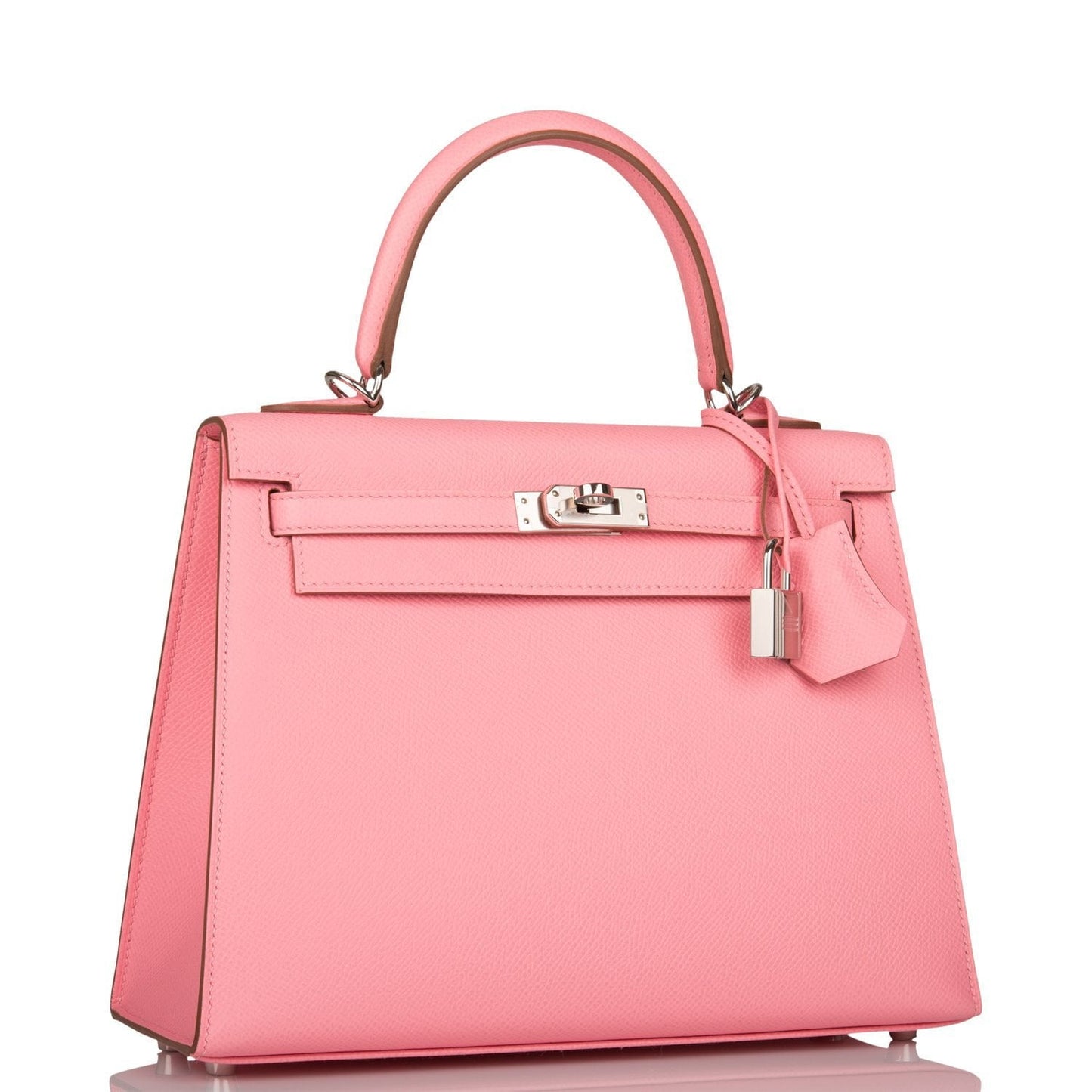 Hermes Kelly Sellier 25 Rose Confetti Epsom Palladium Hardware