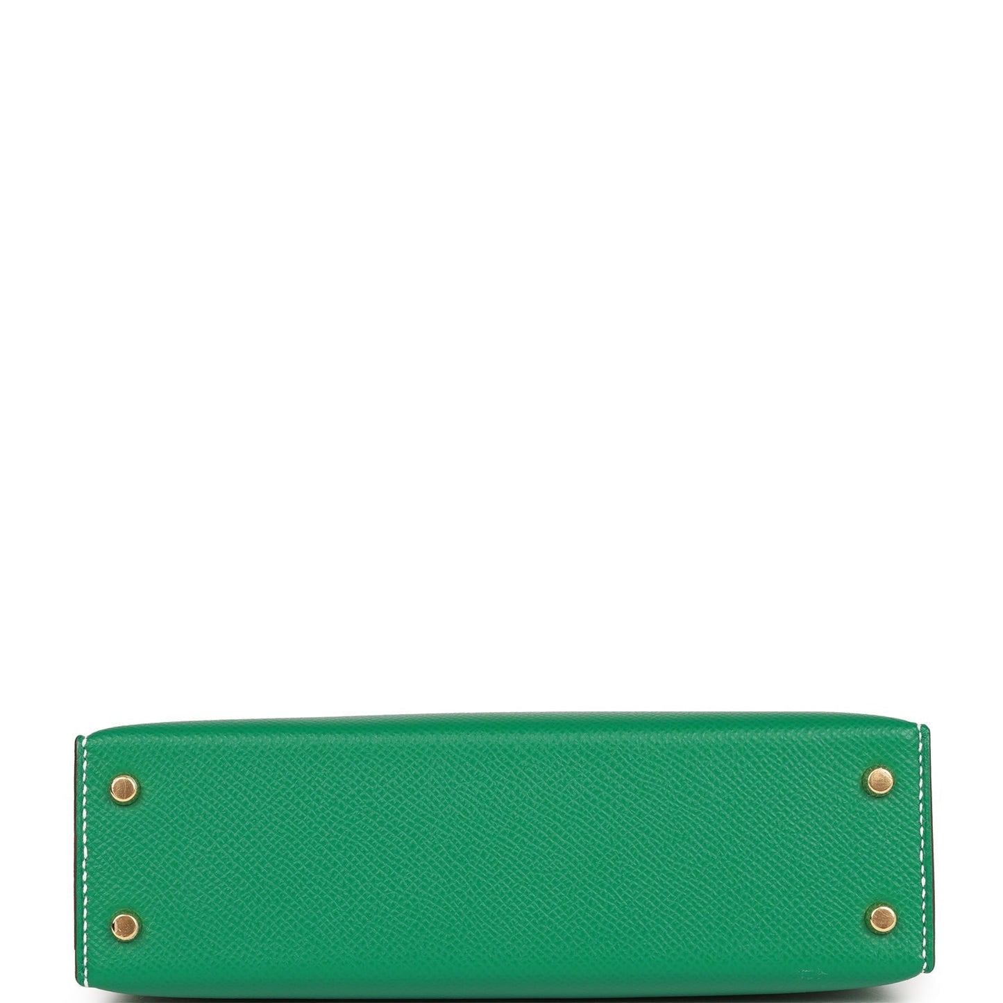 Hermes Special Order (HSS) Kelly Sellier 20 Vert Jade and Craie Epsom Gold Hardware