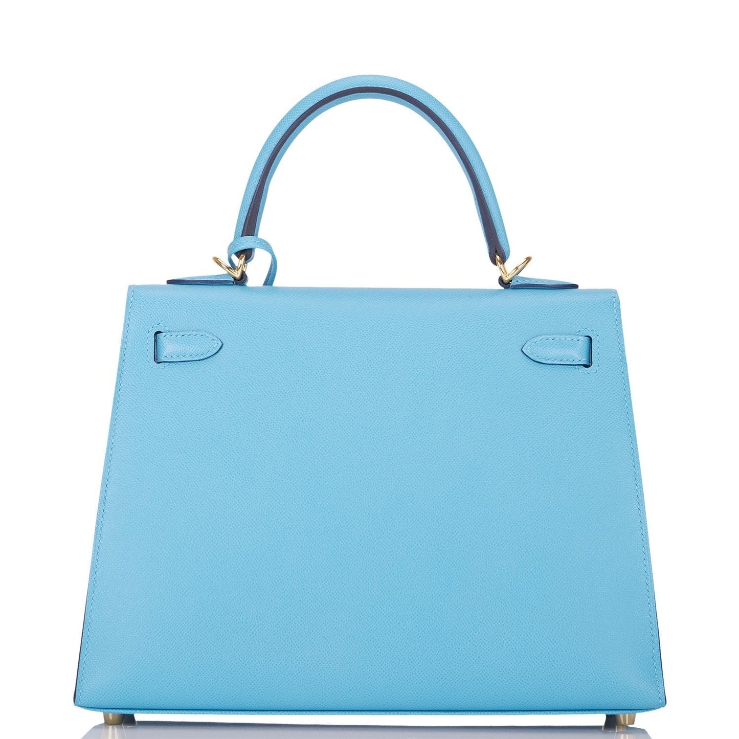 Hermes Kelly Sellier 25 Bleu du Nord Epsom Gold Hardware