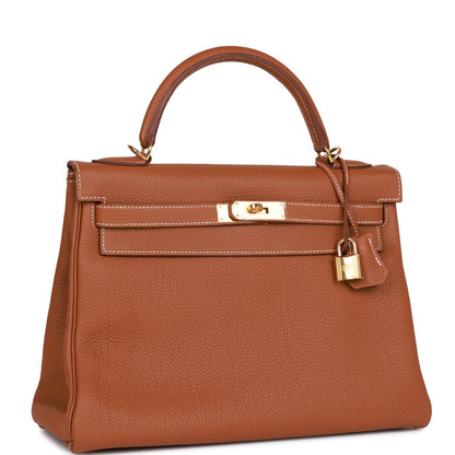 Hermes Kelly Retourne 32 Gold Togo Gold Hardware