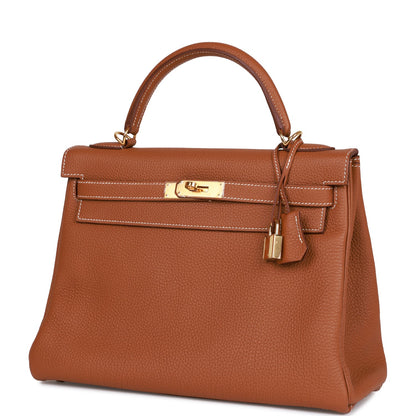 Hermes Kelly Retourne 32 Gold Togo Gold Hardware