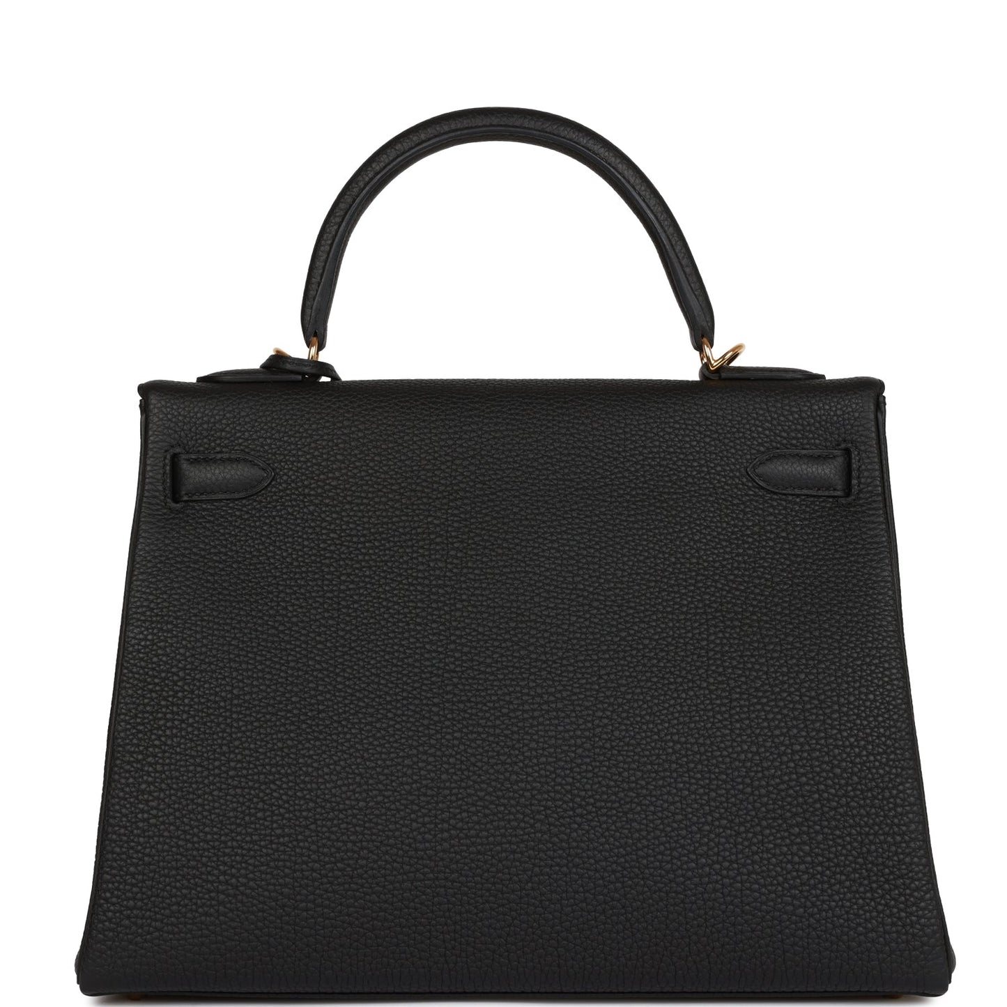 Hermes Kelly Retourne 32 Black Togo Gold Hardware