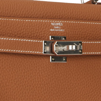 Hermes Kelly Retourne 25 Gold Togo Palladium Hardware