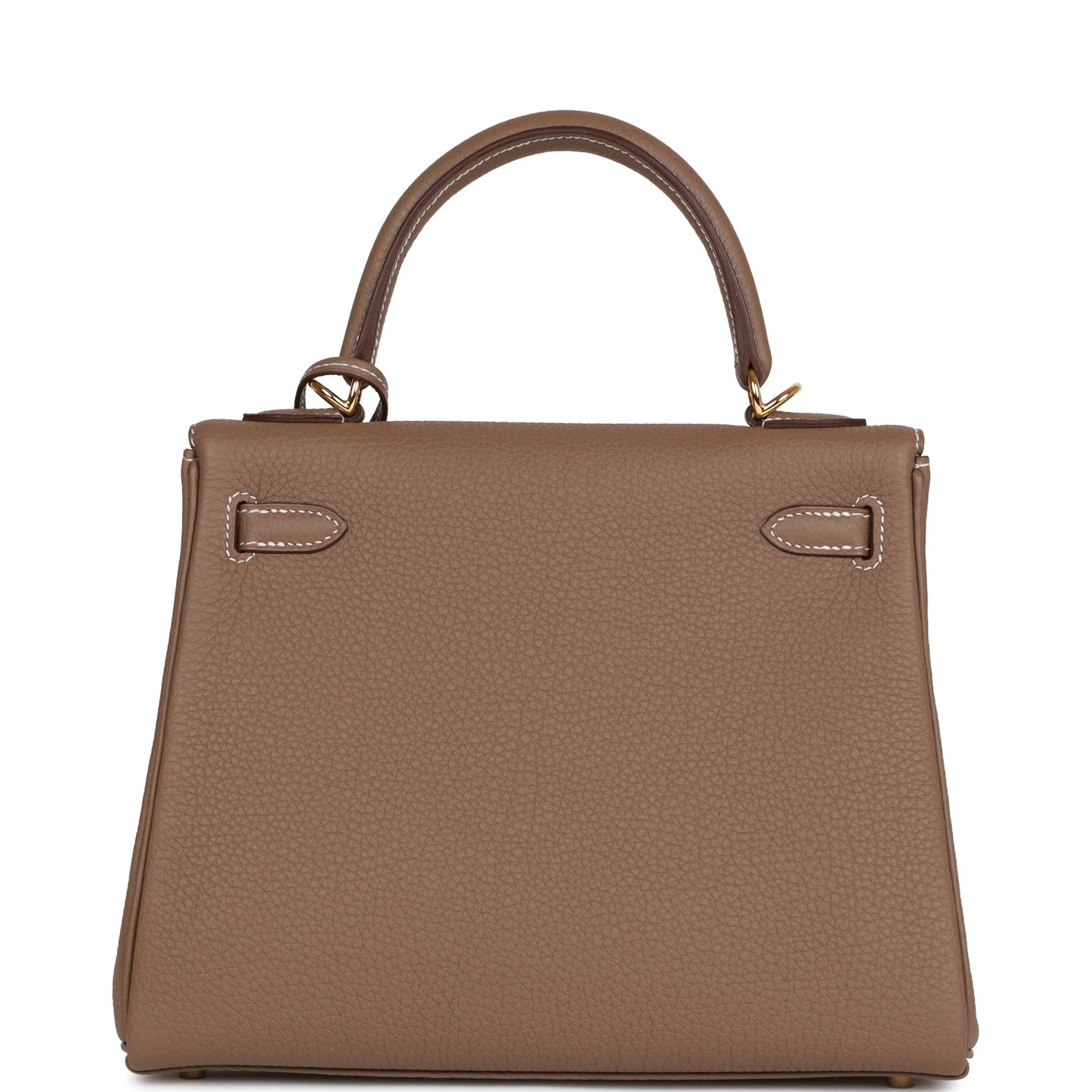 Hermes Kelly Retourne 25 Etoupe Togo Gold Hardware