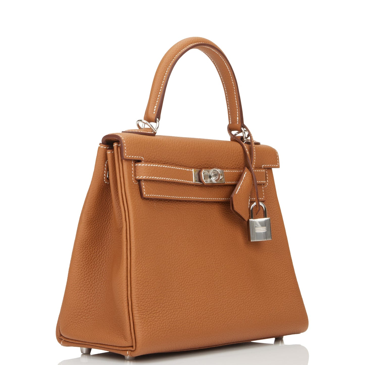 Hermes Kelly Retourne 25 Gold Togo Palladium Hardware