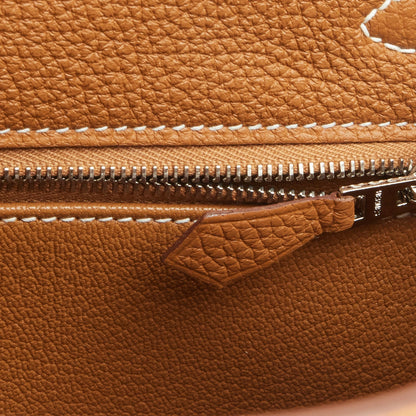 Hermes Kelly Retourne 25 Gold Togo Palladium Hardware