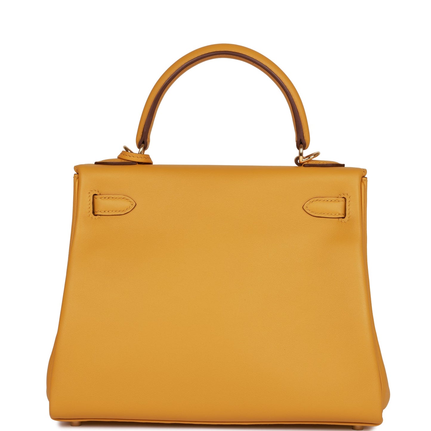 Hermes Kelly Retourne 25 Jaune Ambre Swift Gold Hardware