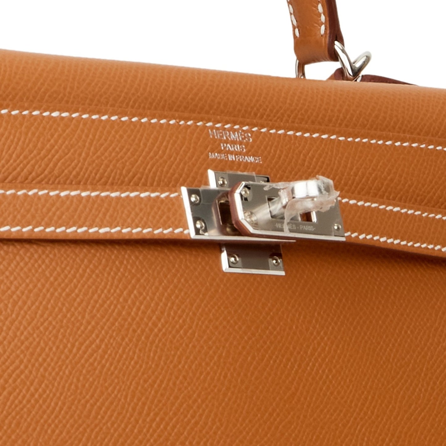 Hermes Kelly Sellier 25 Gold Epsom Palladium Hardware