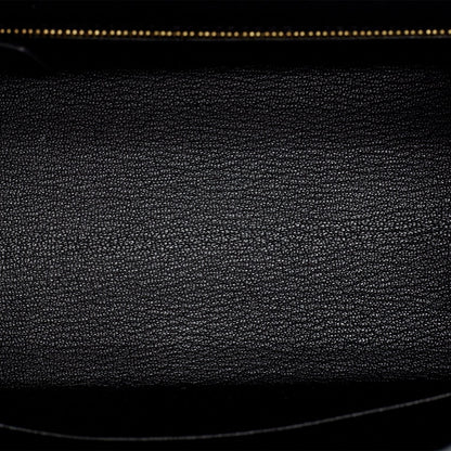 Hermes Kelly Sellier 25 Black Epsom Gold Hardware