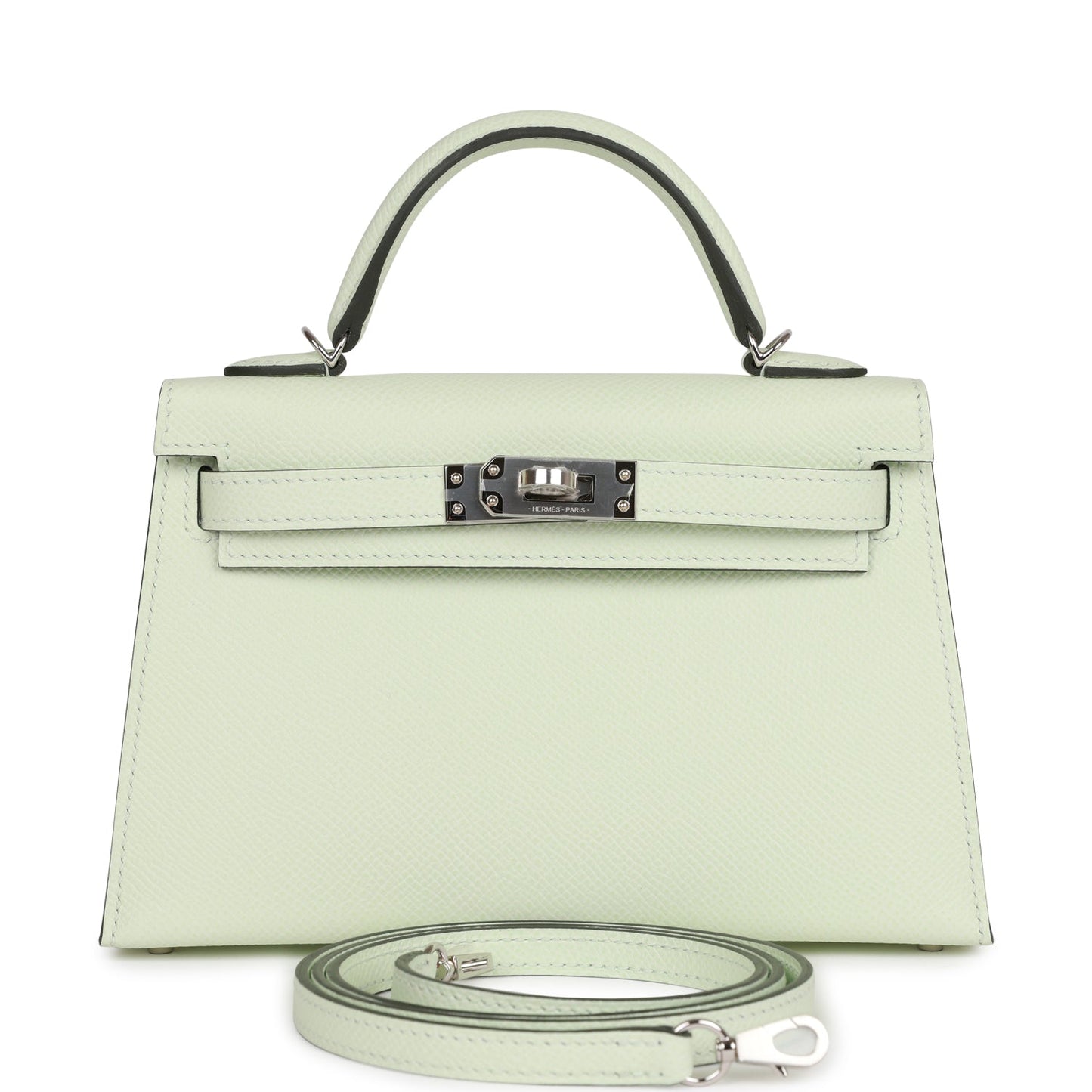 Hermes Kelly Sellier 20 Vert Fizz Epsom Palladium Hardware