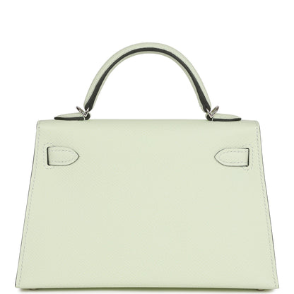 Hermes Kelly Sellier 20 Vert Fizz Epsom Palladium Hardware