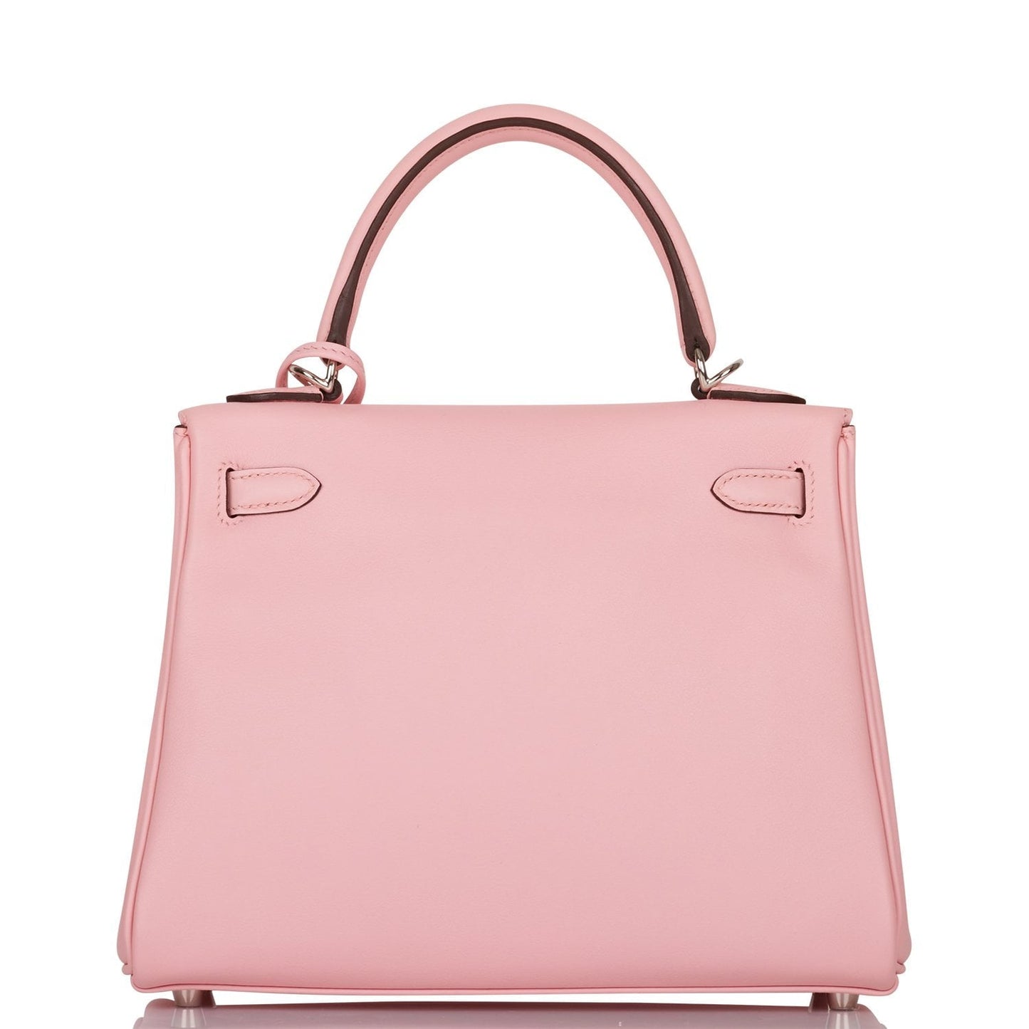 Hermes Kelly Retourne 25 Rose Sakura Swift Palladium Hardware