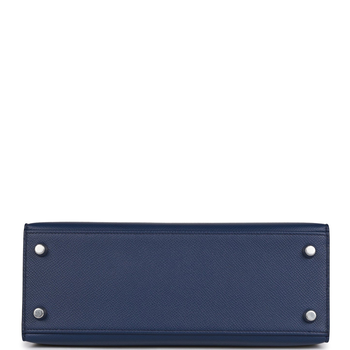 Hermes Kelly Sellier 25 Bleu Saphir Epsom Palladium Hardware