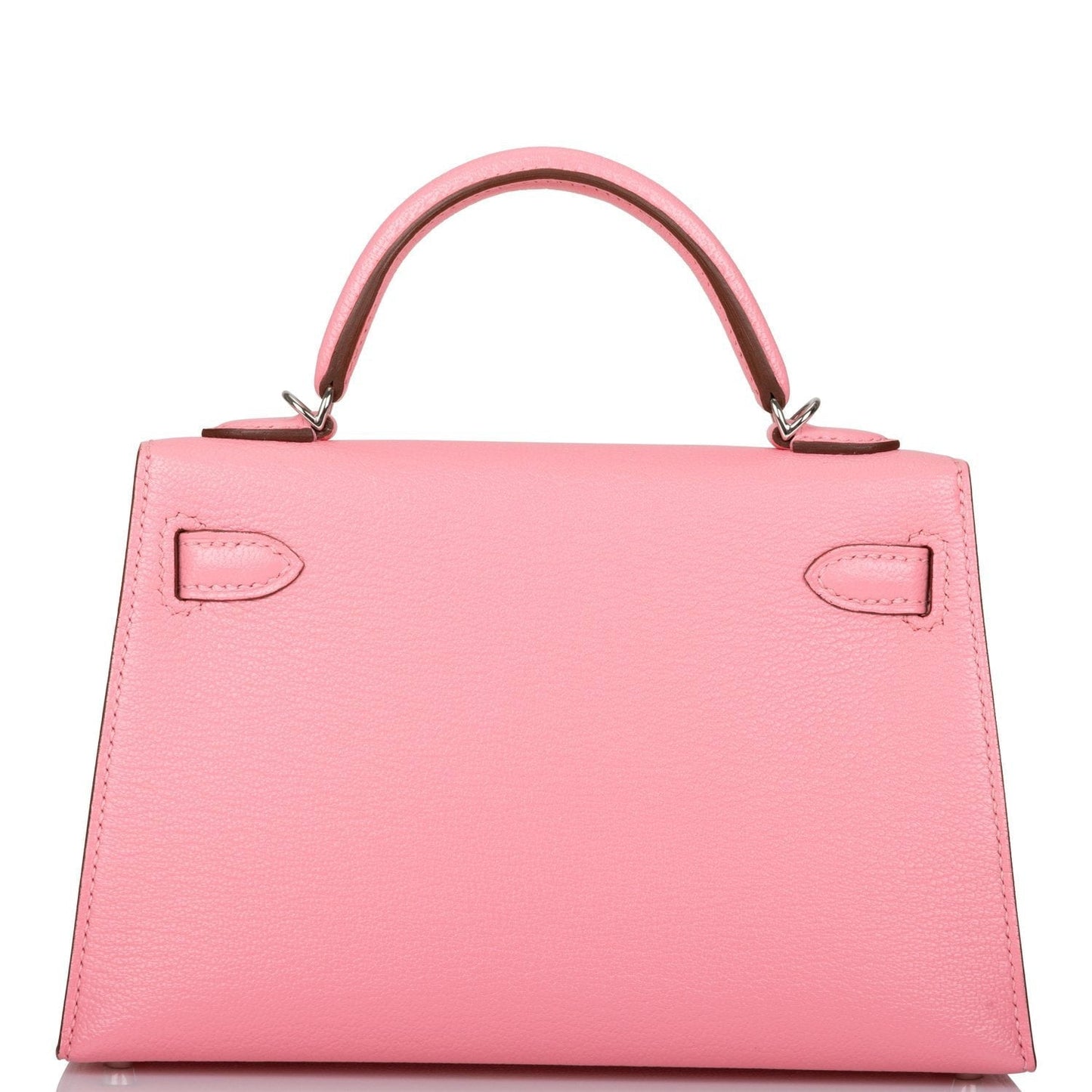 Hermes Kelly Sellier 20 Rose Confetti Verso Chevre Palladium Hardware