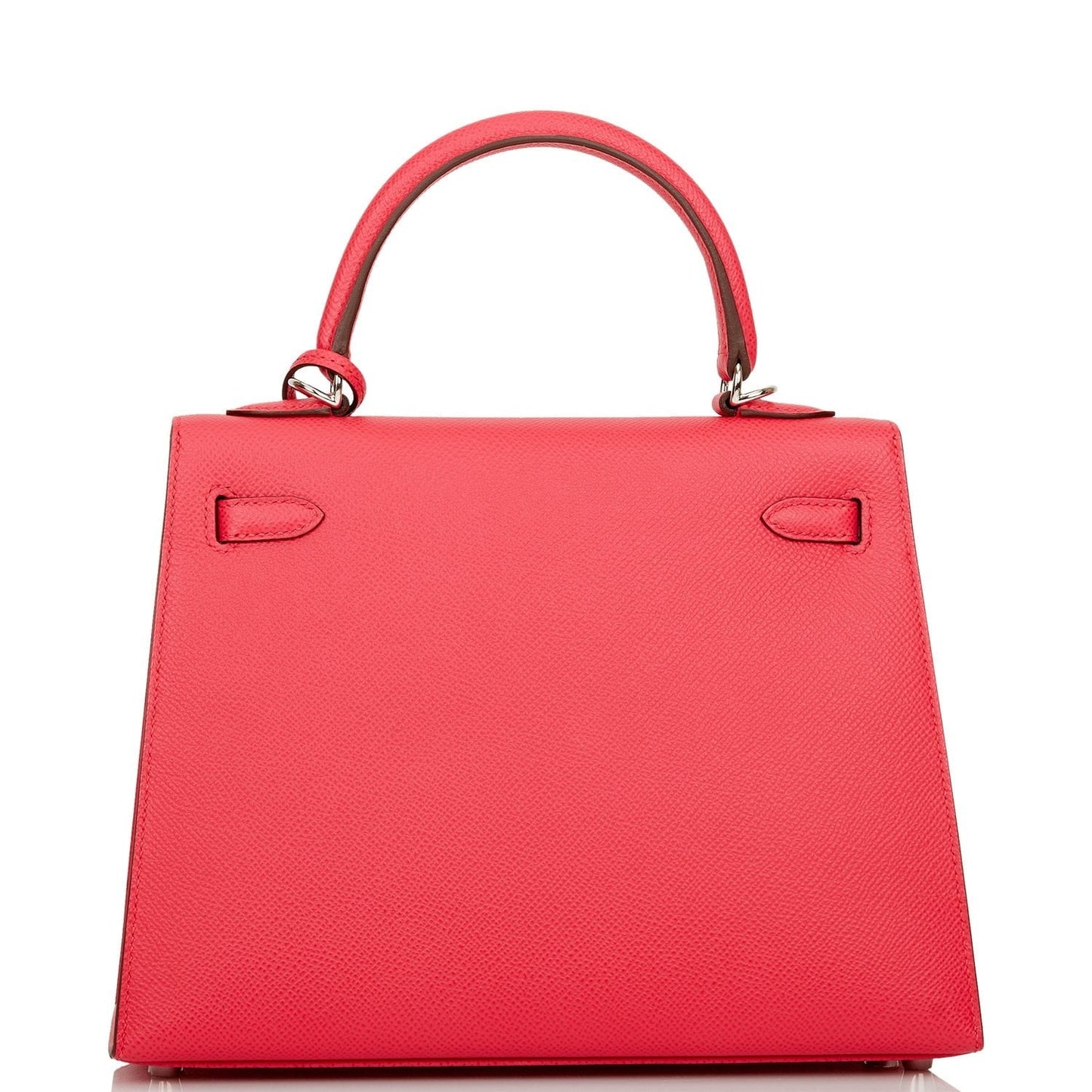 Hermes Kelly Sellier 25 Rose Extreme Epsom Palladium Hardware